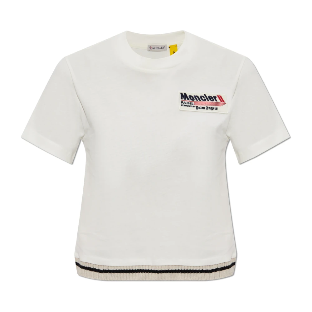 Moncler - Tops > T-Shirts - Beige - Moncler - Modalova