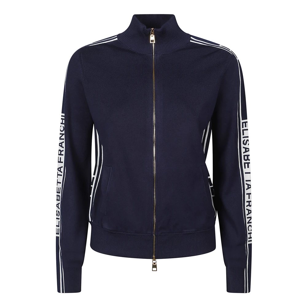 Elisabetta Franchi Stijlvolle Sweatshirt voor Vrouwen Blue Dames