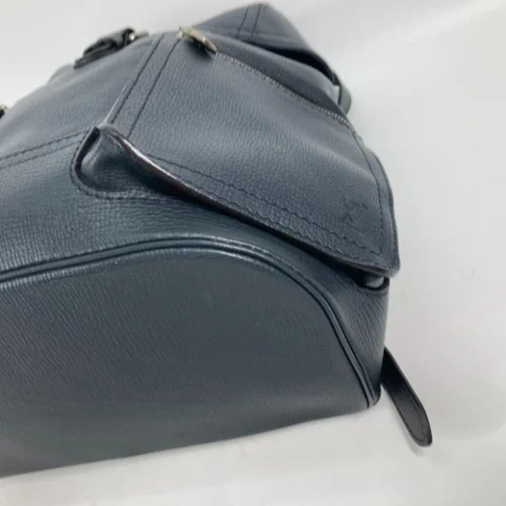 Louis Vuitton Vintage Pre-owned Leather shoulder-bags Blue Heren