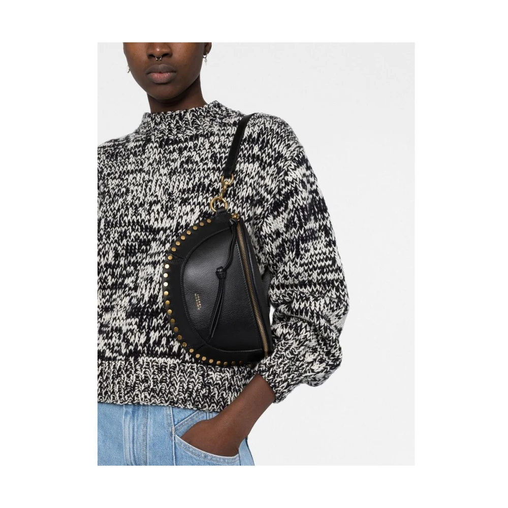 Isabel marant Zwarte Schoudertas van Leer Black Dames