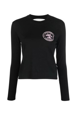 black-logo-print-longsleeve-shirt