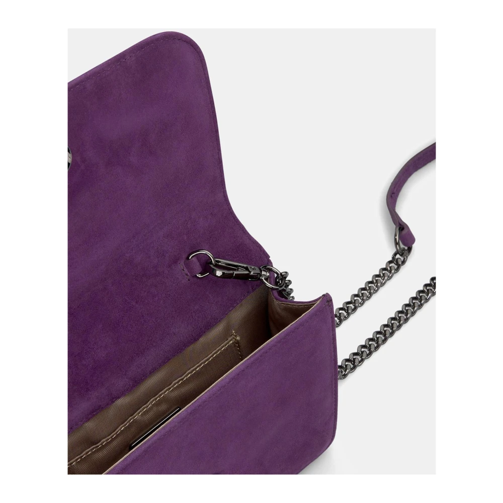 Alma en Pena Slangen schoudertas Purple Dames