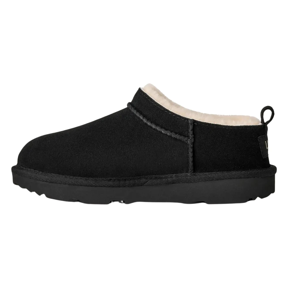 Ugg , Kids Indoor Shoes, Unisex, Black, 32 1/2 Eu, Classic Micro Slippers