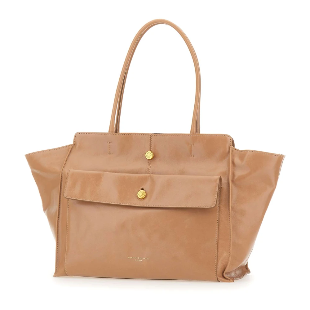 Gianni Chiarini Women's Beige Shopping Bags, One Size, Cher Shoulder Bag