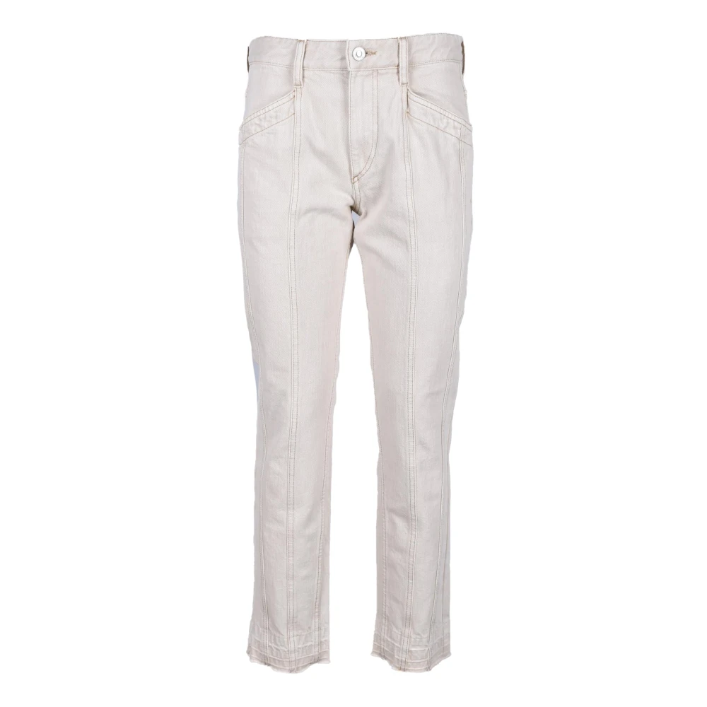 Isabel Marant Étoile Katoenen Pantalone Broek Beige Dames