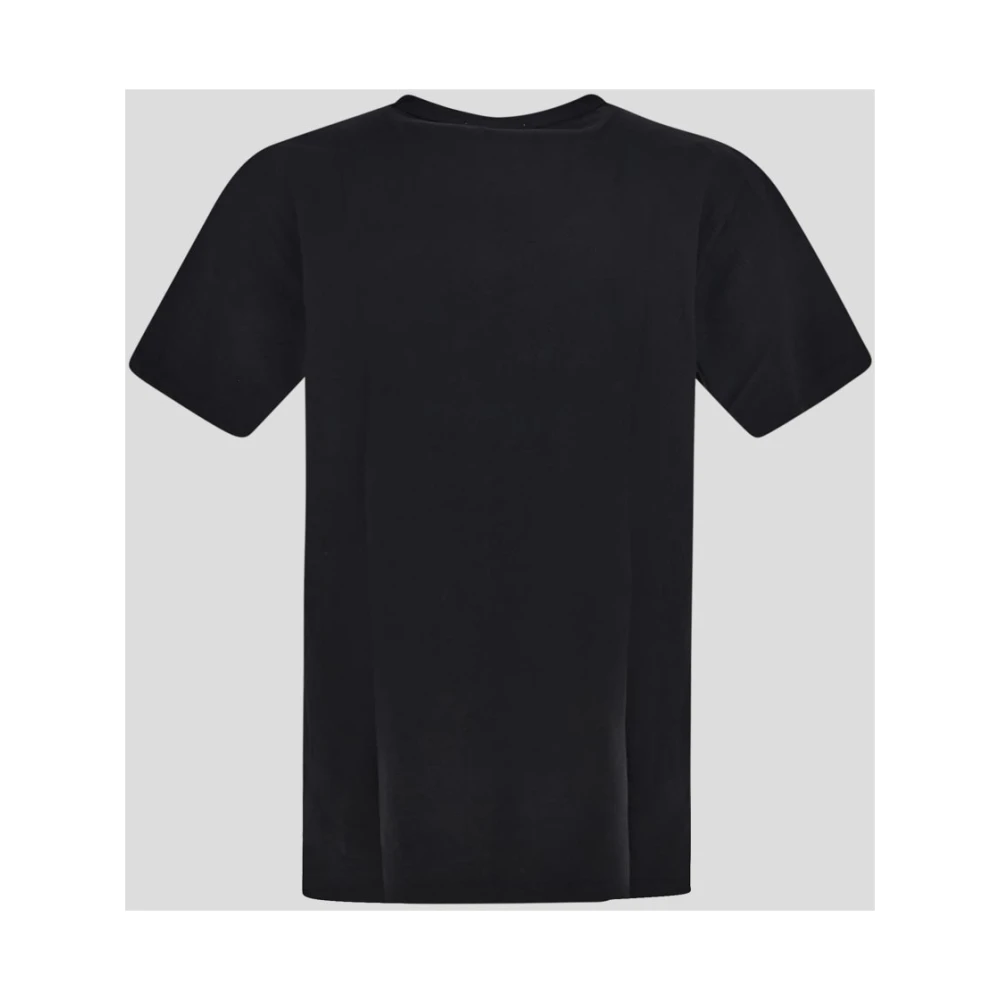 Maison Kitsuné Vos Katoenen T-Shirt Black Heren