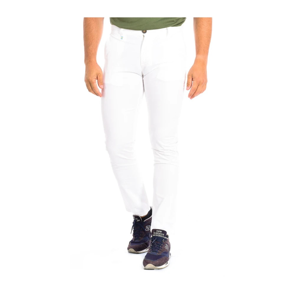 La Martina White Chinos, Male, W31, Straight Cut Long Trousers