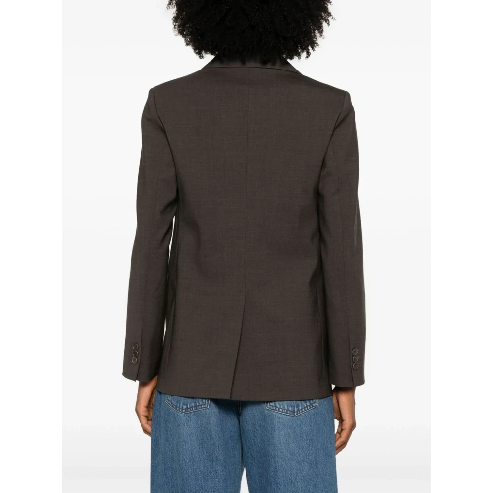 P.a.r.o.s.h. Bruine Wollen Blazer Jas Brown Dames