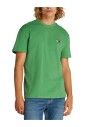t-shirt-en-coton-vert-col-rond