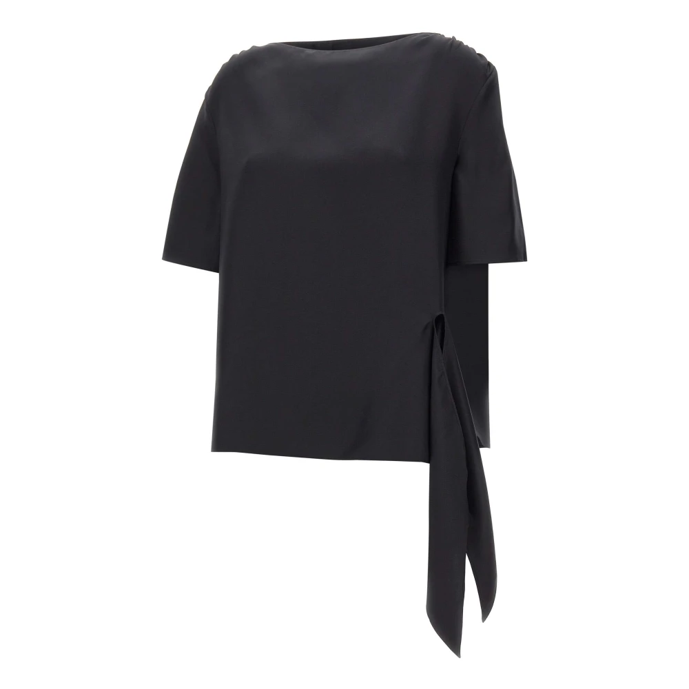 Loulou Studio Women's Black T-Shirts, Xs, Mano Blouse