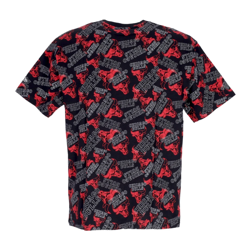 New era NBA Team Oversized Tee Zwart Rood Multicolor Heren