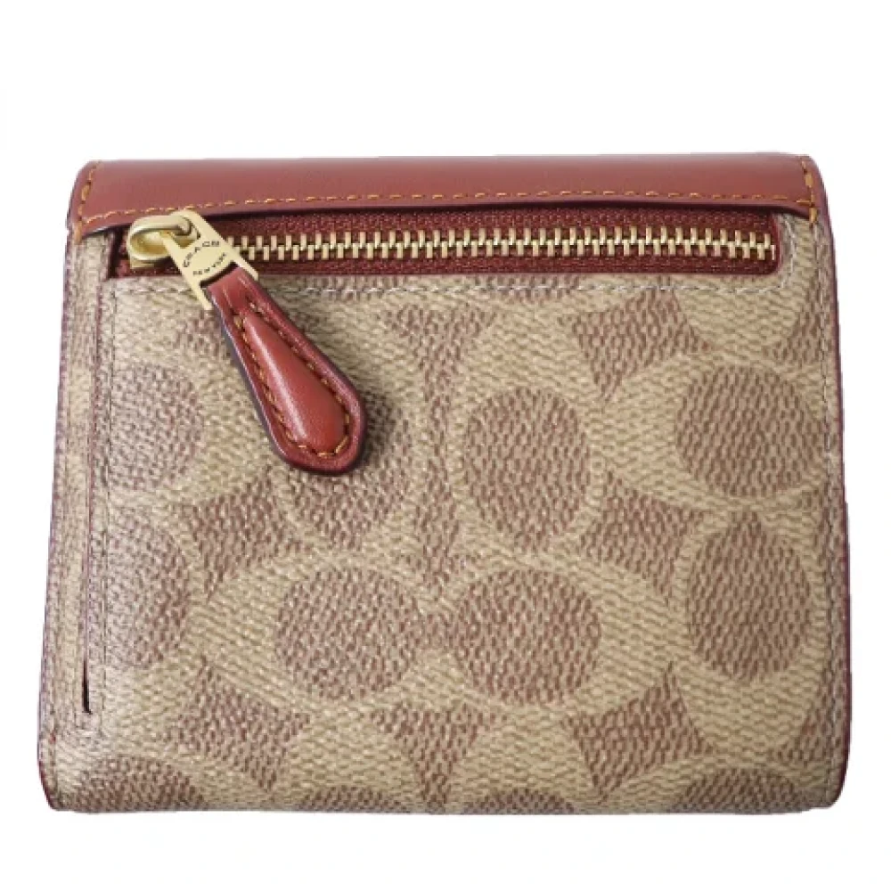 Coach Pre-owned Canvas wallets Brown Dames