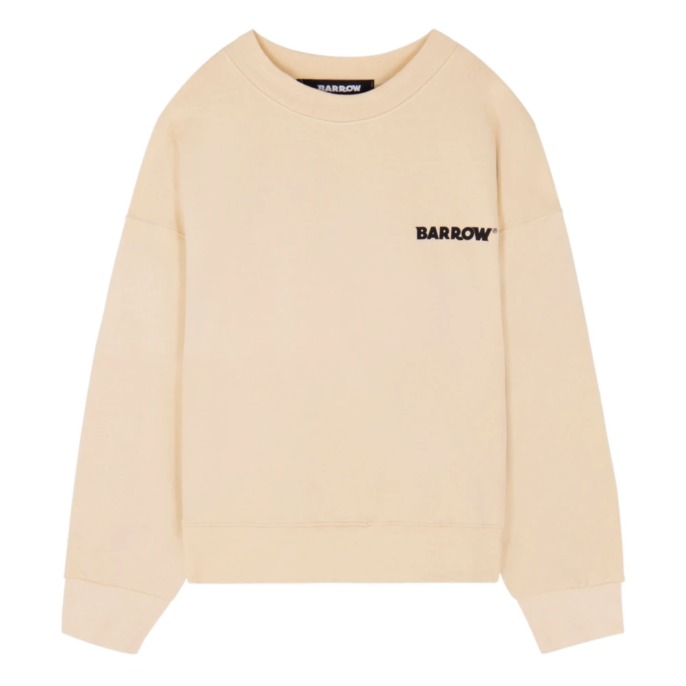 Barrow Iconische lettertrui Beige Unisex