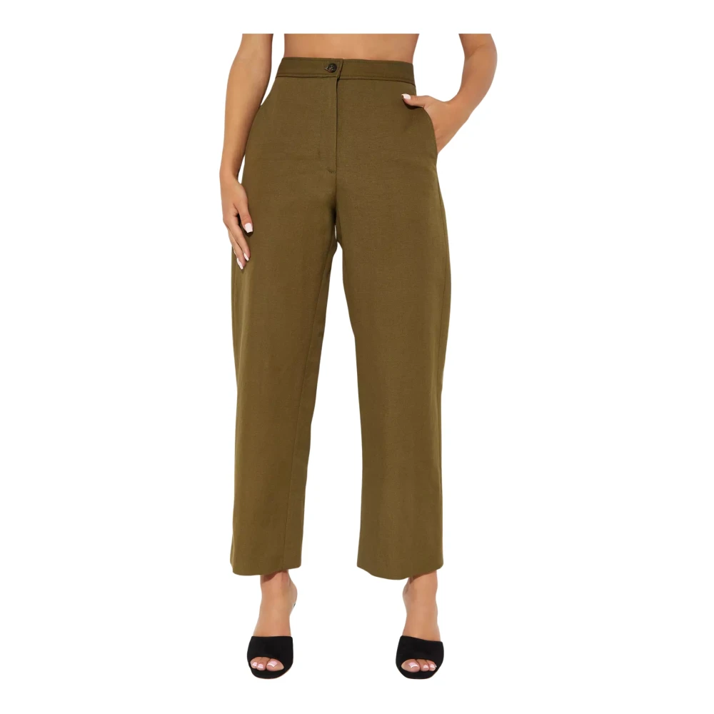 Fay Khaki Straight Leg Damesbroek Green Dames