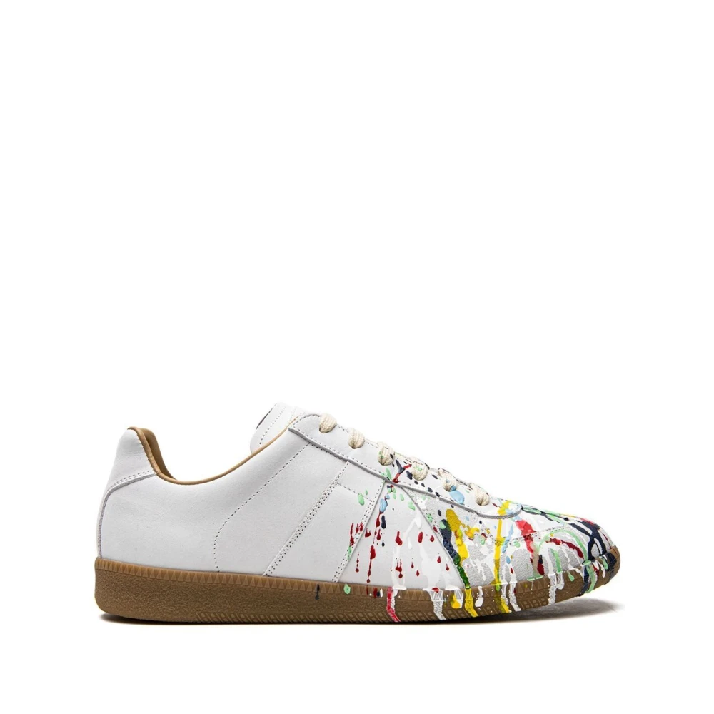 Maison Margiela Replica Paint Splatter Sneakers Heren Schoenen Wit