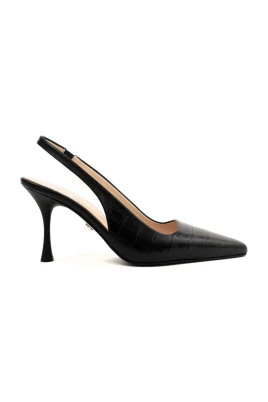 Klassiska Svarta Högklackade Pumps