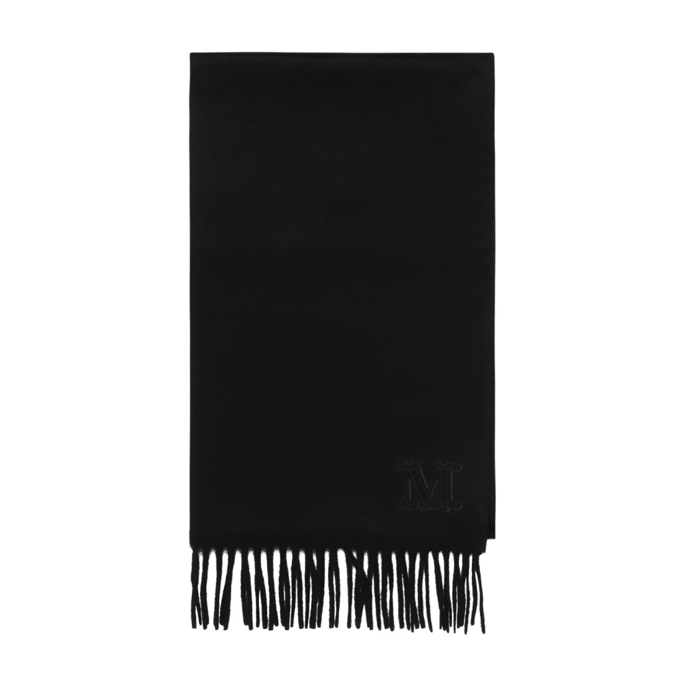 Max Mara , Winter Scarves, Female, Black, One Size, Wool Scarf