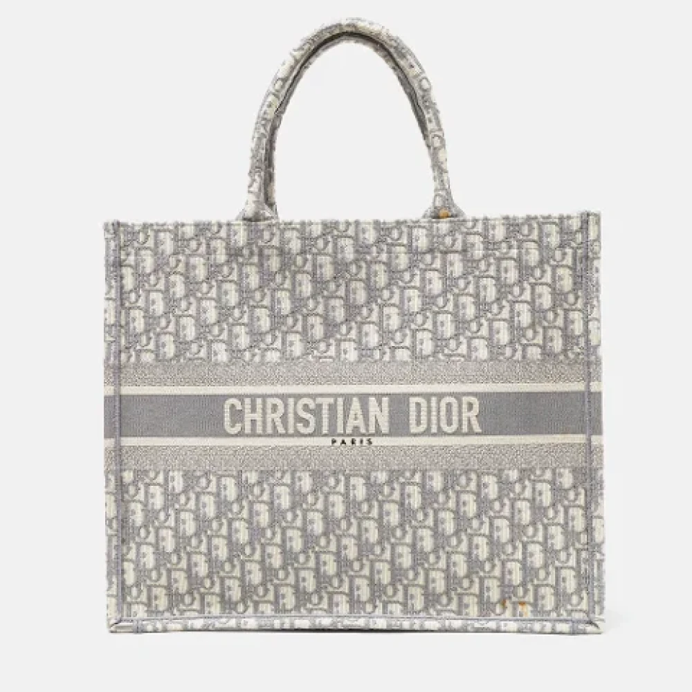 Dior Vintage Pre-owned Canvas totes Gray Dames