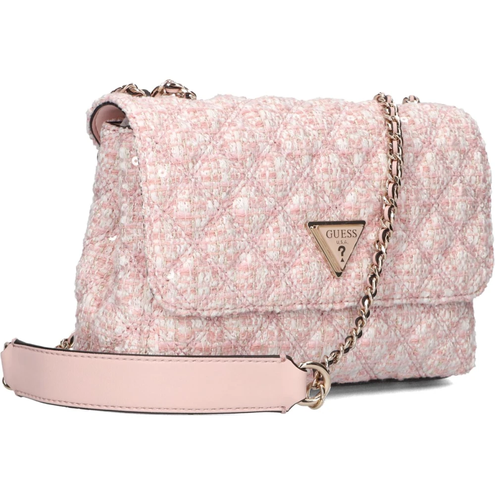 Guess Omkeerbare Klep Schoudertas Pink Dames