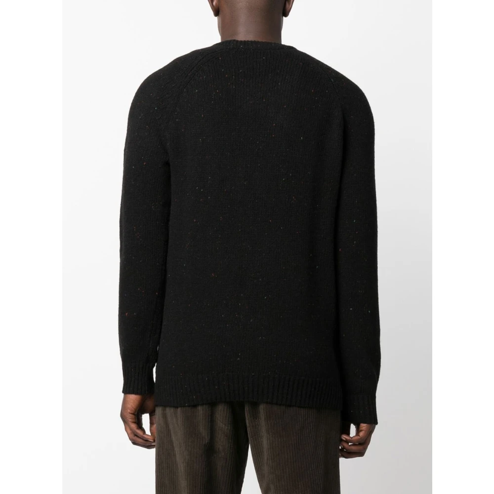 Carhartt WIP Gespikkelde Anglistic Sweater Black Heren