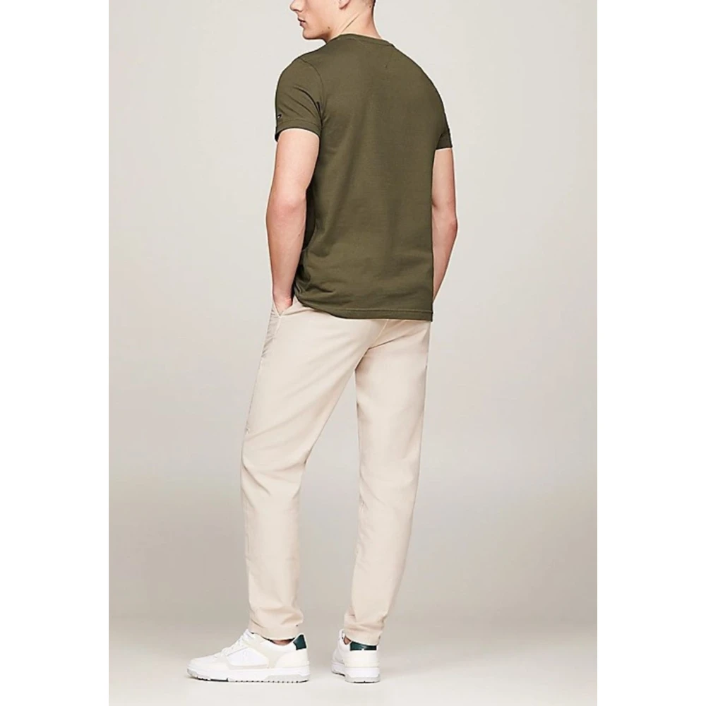 Tommy Hilfiger Heren Logo T-shirt Green Heren