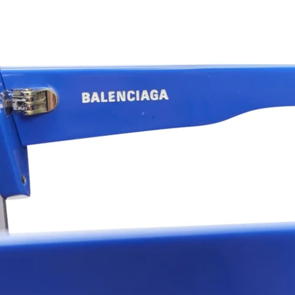 Balenciaga Vintage Pre-owned Acetate sunglasses Blue Dames