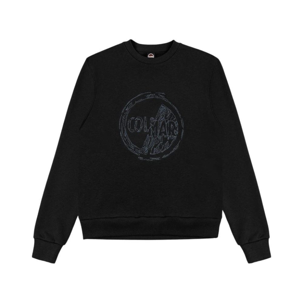 Colmar Zwarte Sweater met Geborduurd Logo Black Heren