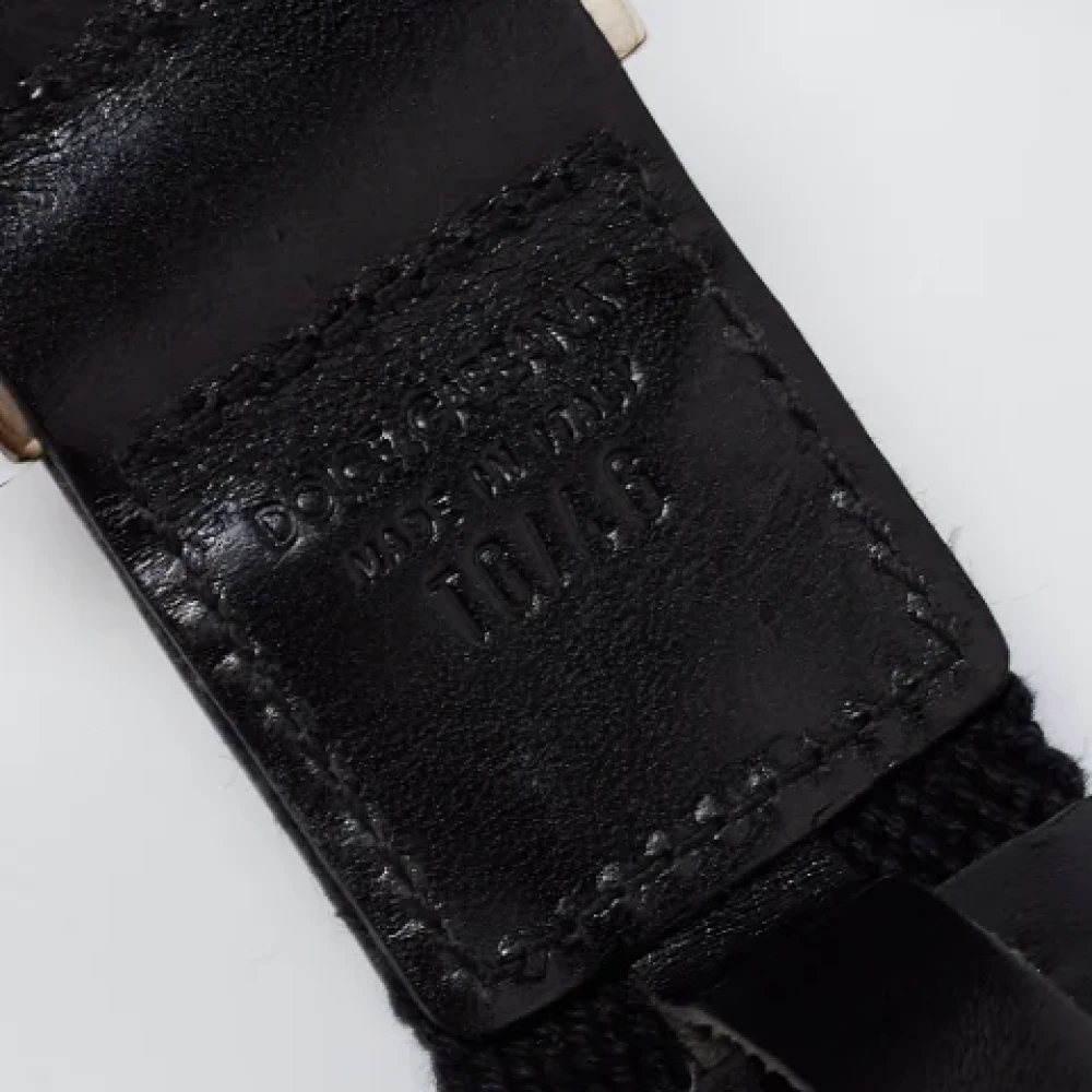 Dolce & Gabbana Pre-owned Leather belts Black Dames