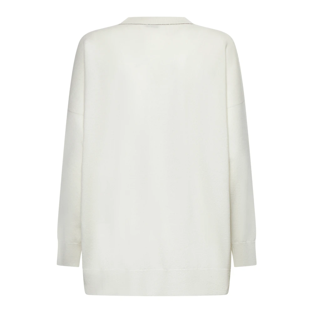 BRUNELLO CUCINELLI Witte Truien voor Vrouwen White Dames