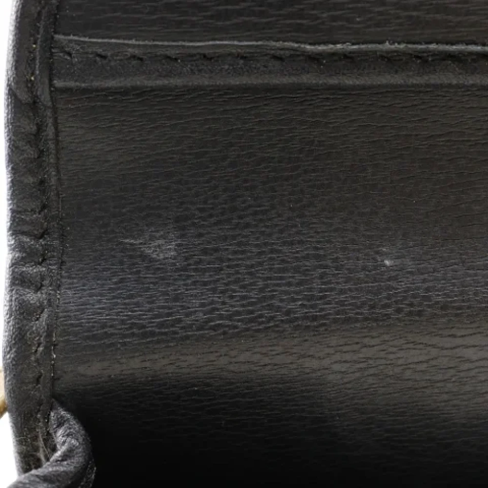 Dior Vintage Pre-owned Leather crossbody-bags Black Dames