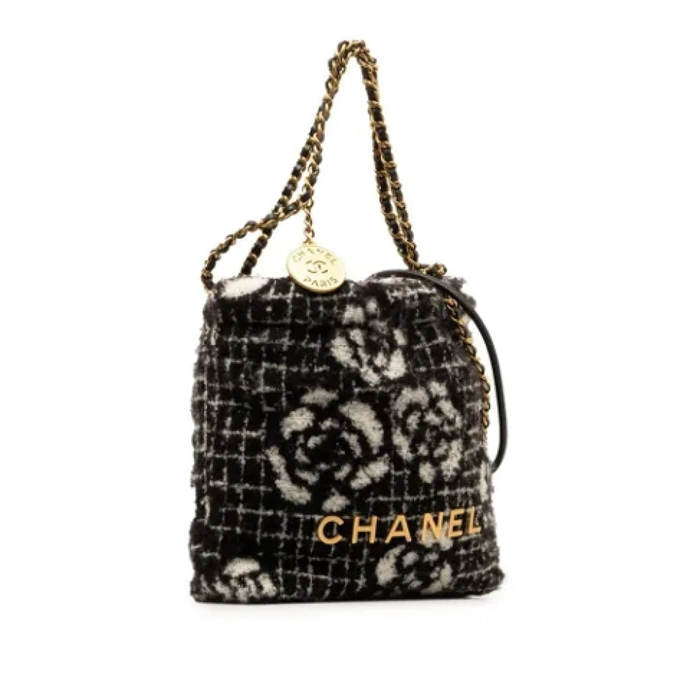 Chanel Vintage Pre-owned Cotton chanel-bags Black Dames