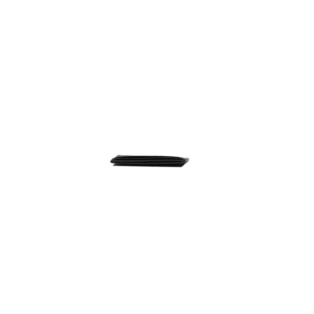 Hugo Boss Zwarte leren kaarthouderportemonnee Black Heren