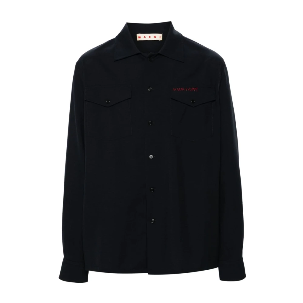 Marni Herenoverhemd Black Heren