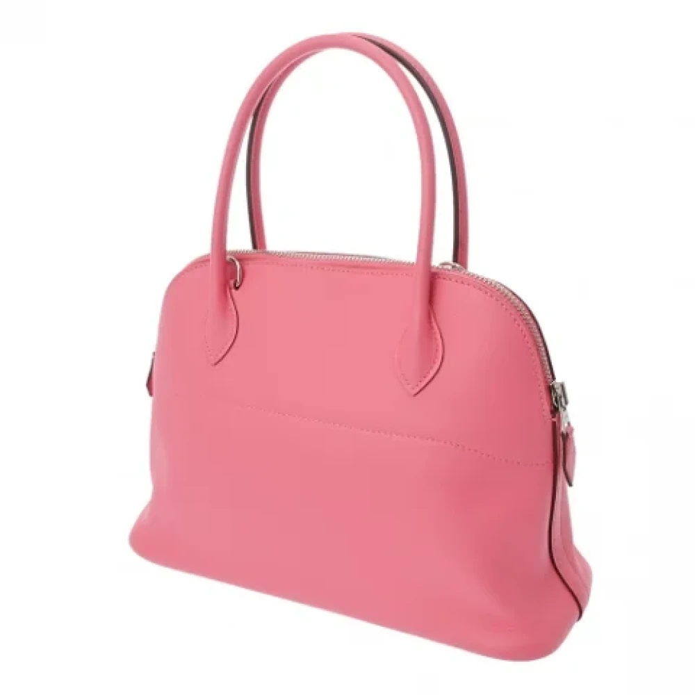 Hermès Vintage Pre-owned Leather handbags Pink Dames