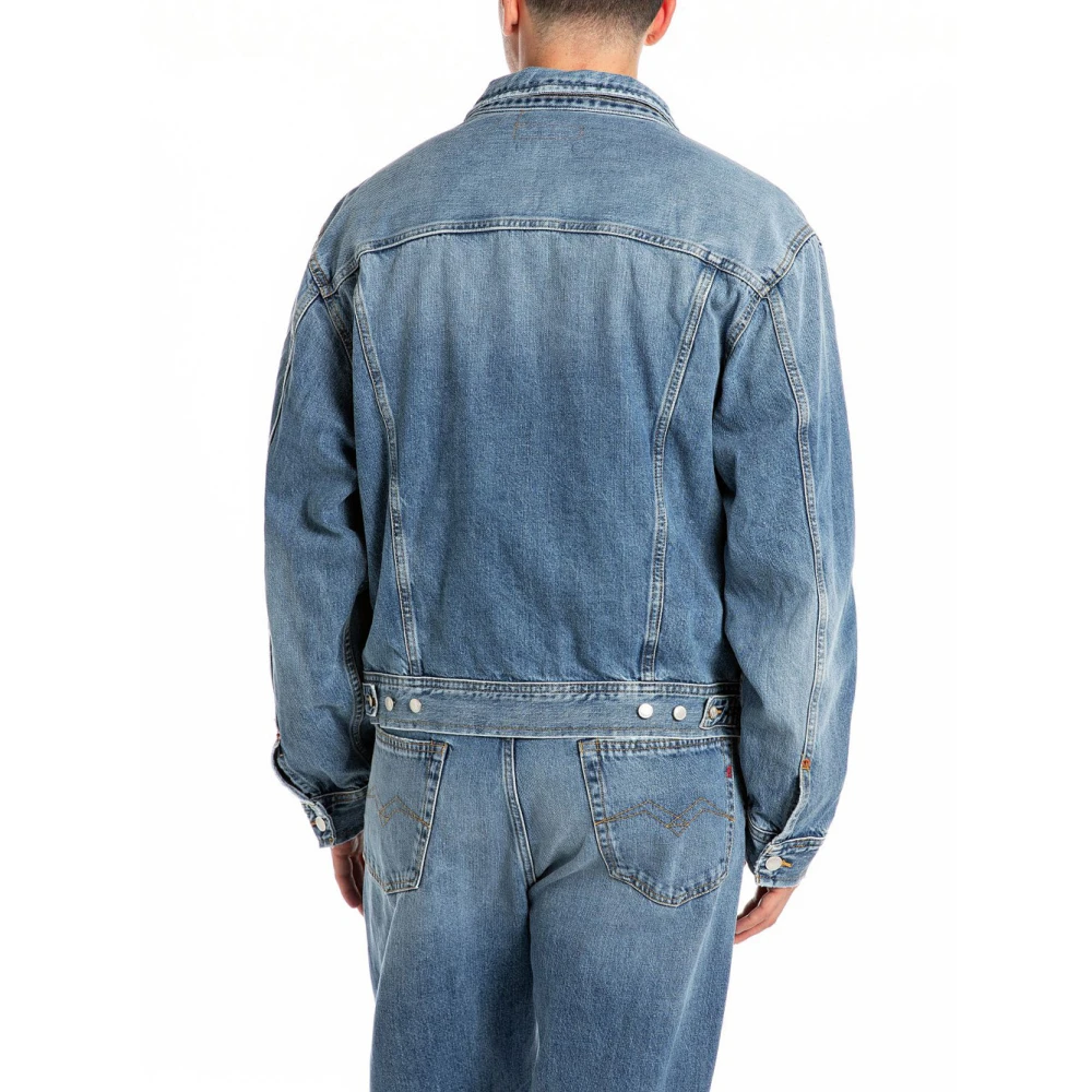 Replay Indigo Denim Jas Blue Heren