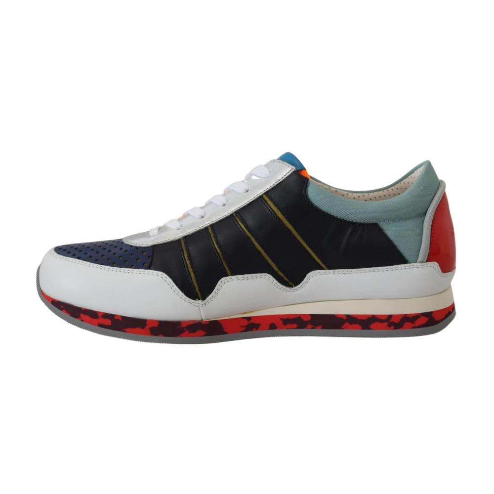 Dolce & Gabbana Men's Multicolor Low Top Logo Trainers - Sneakers - 7 Uk - Shoes