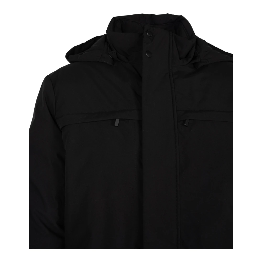 Geox Urban Hooded Jas Black Heren