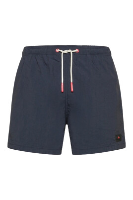 blauwe-nylon-strand-shorts-met-logo