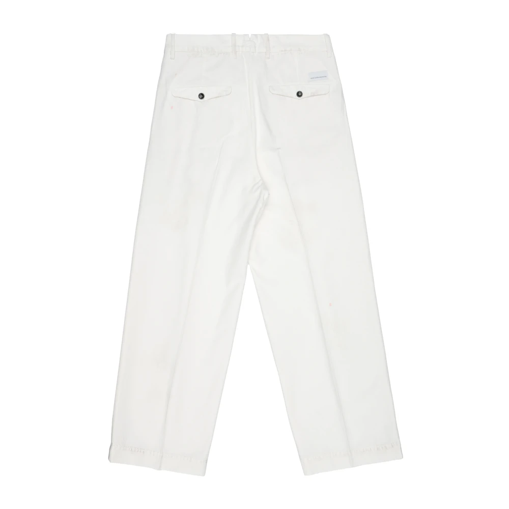Nine In The Morning Chino broek met relaxte pasvorm van katoen White Heren