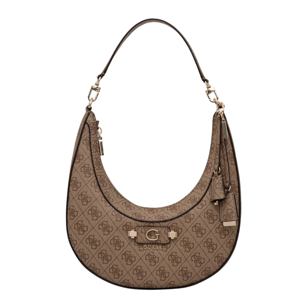 Guess Donna Beige/Marrone Donne, Borsa A Mano, Lindsey Hobo, - Immagine 4