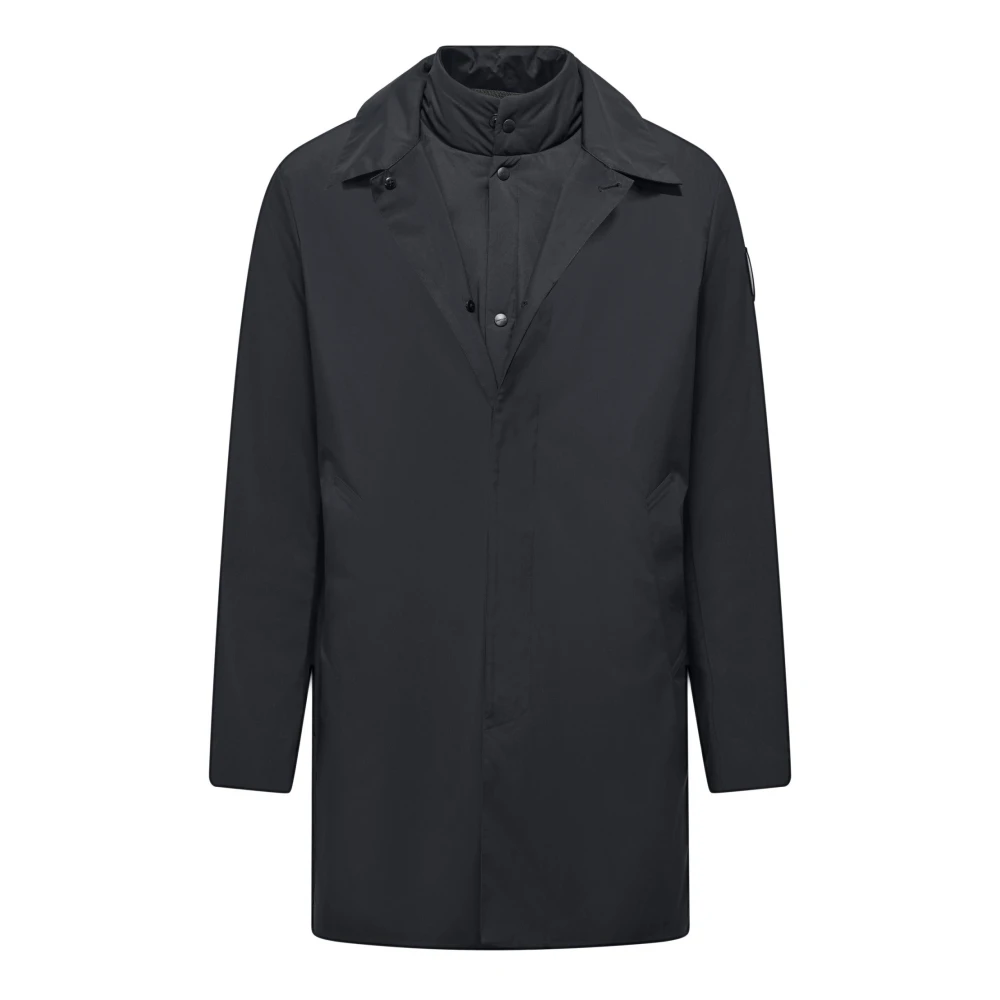 BomBoogie Gevoerde Gewatteerde Trenchcoat Blue Heren