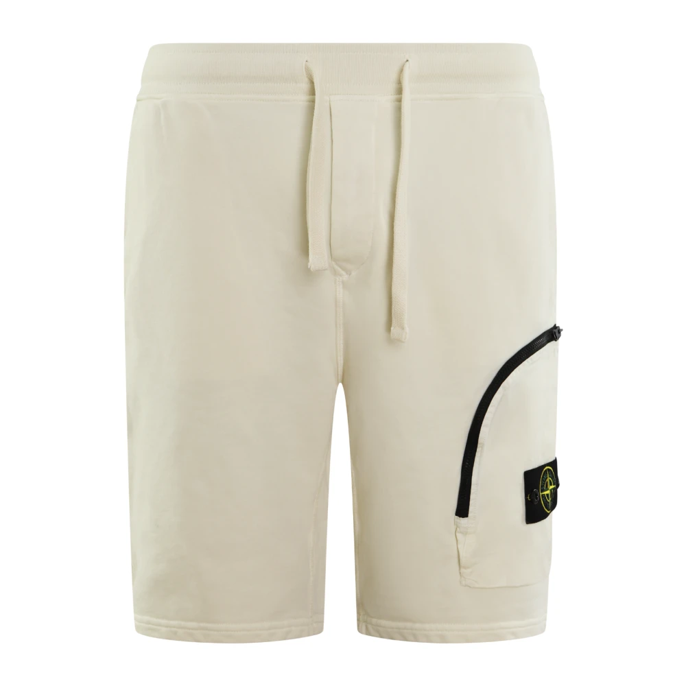 Stone Island Heren Shorts NorHeren pasvorm Stijlvol White Heren