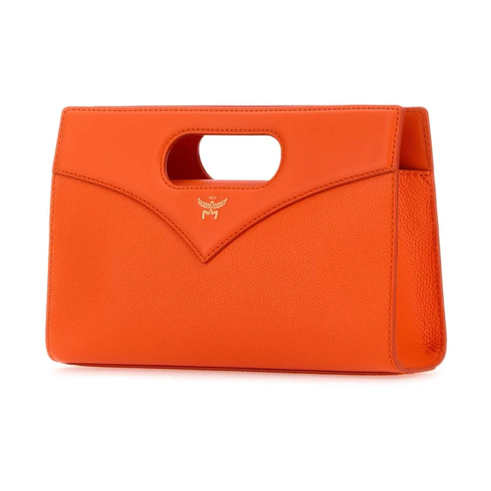 MCM Fluo Oranje Diamond Handtas Orange Dames