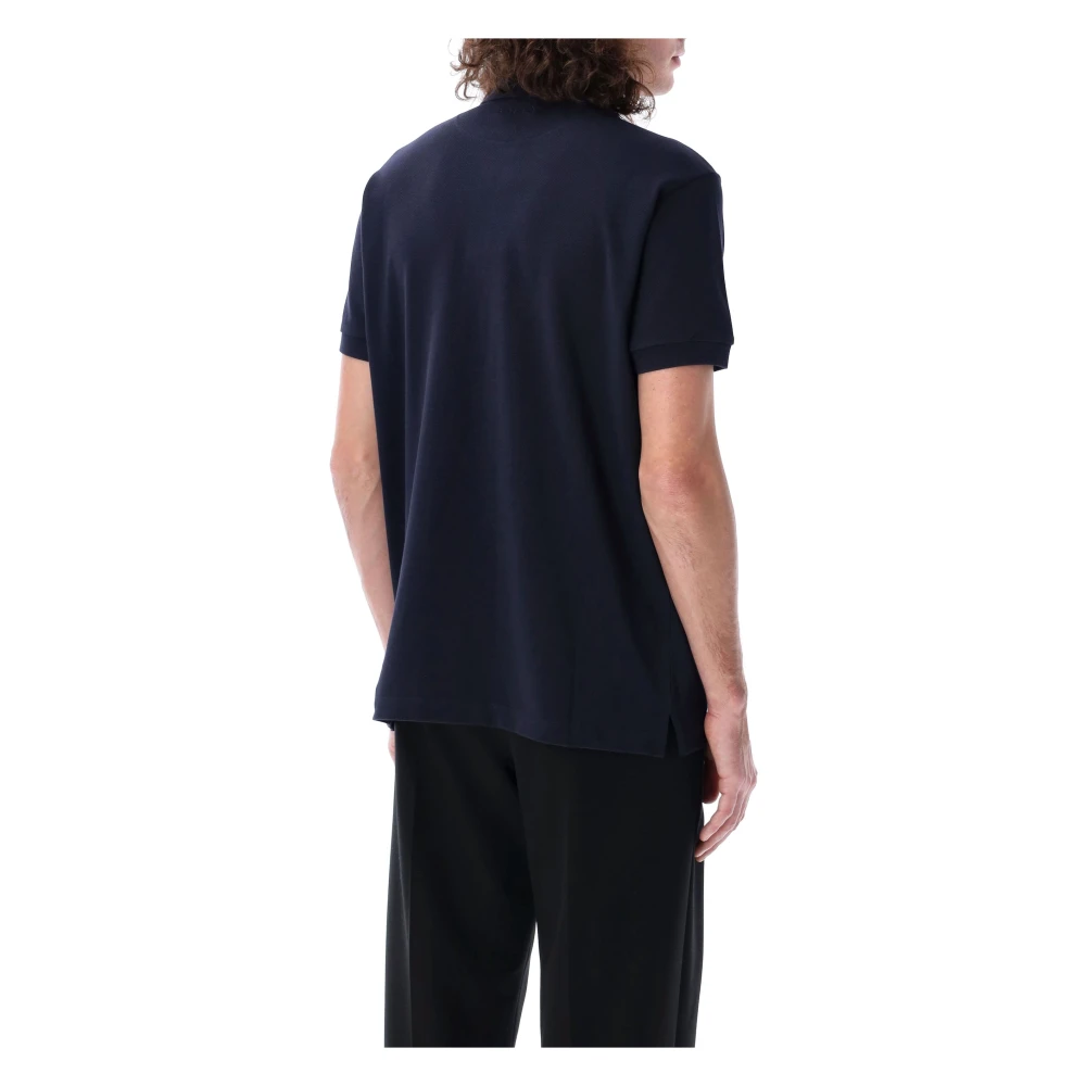 Bally Navy Blue Polo Shirt met Borduursels Blue Heren