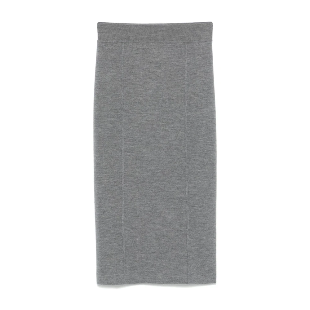 Pinko Women's Gray Midi Skirts, S, Midi Skirt