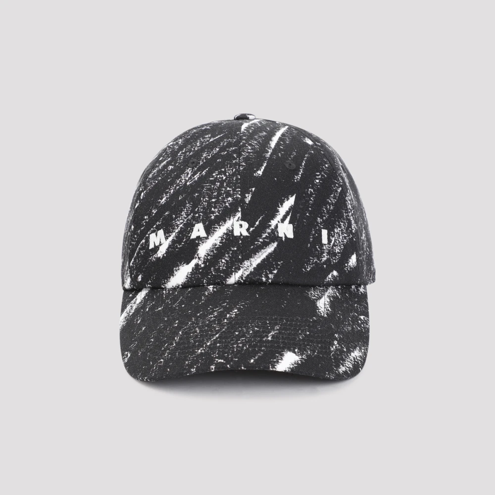 Marni Zwarte Crn99 Hoeden voor Mannen Black Heren