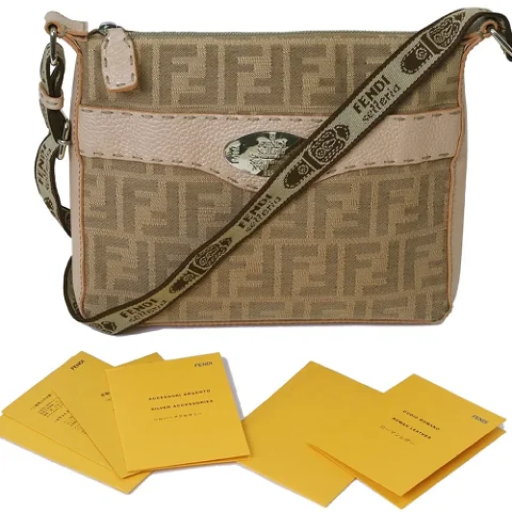 Fendi Vintage Pre-owned Canvas fendi-bags Pink Dames