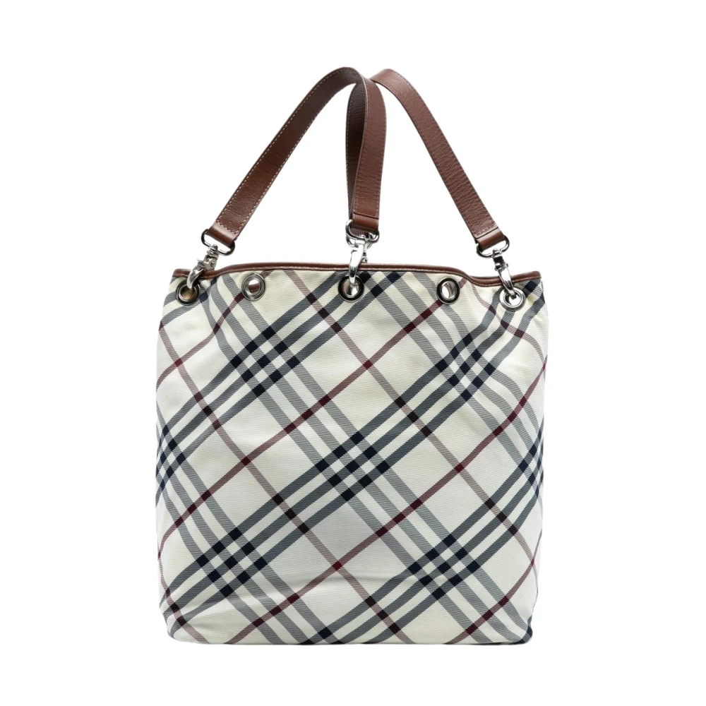 Burberry Vintage Women's Pre-Owned Plaid Print Tote Bag