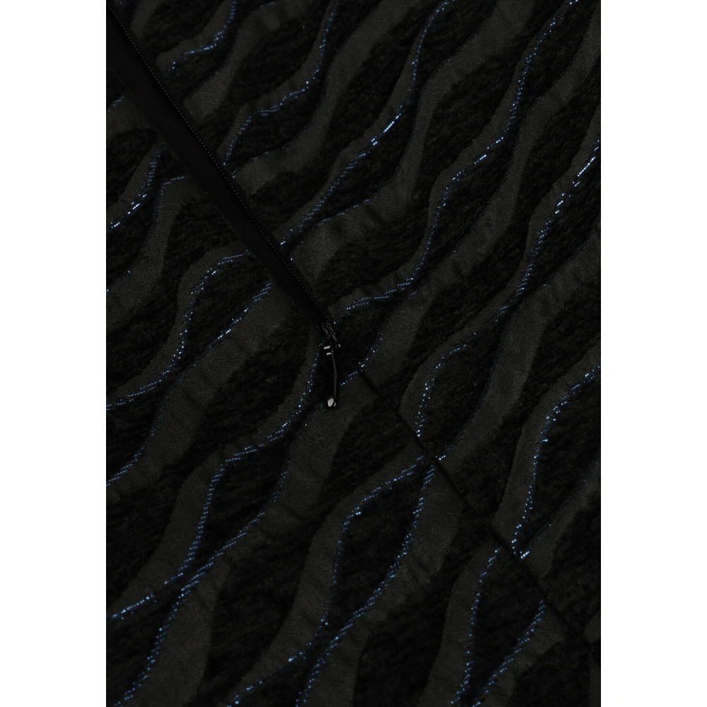 Co'Couture Zebra Flock Jurk voor Stijlvolle Vrouwen Black Dames