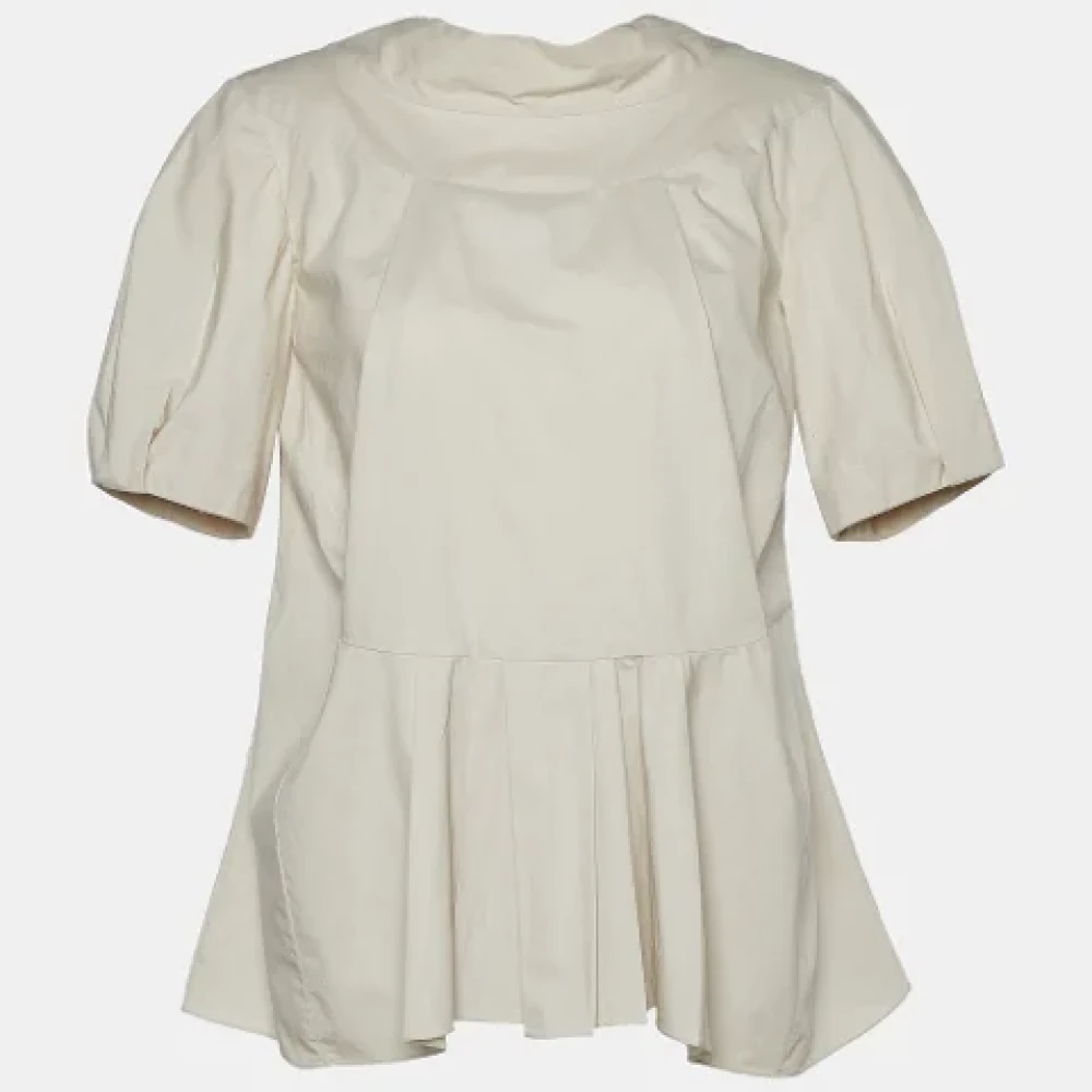 Marni Pre-owned Cotton tops Beige Dames